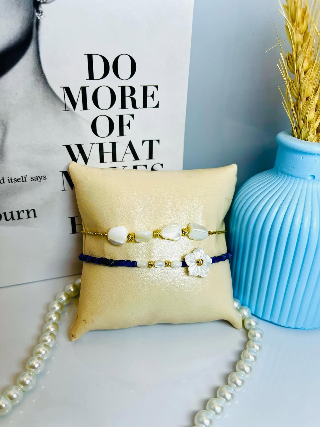 دستبند زنانه مروارید دست‌ ساز